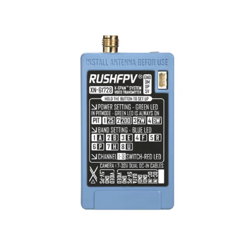 RUSHFPV 6.1‑7.2G 8W X61728 VTX - Drone Receiver ulasan dan harga