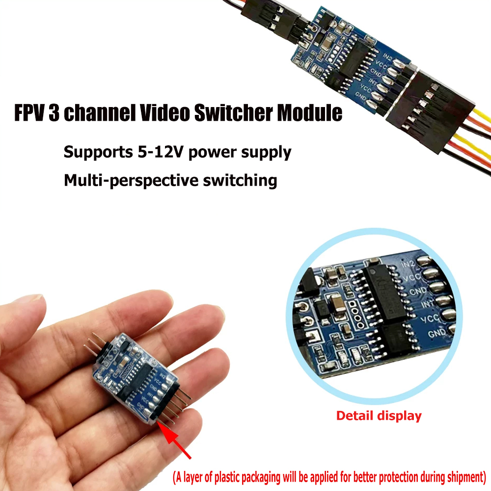 5.8G 3 Channel Video Switcher  - Drone Motor ulasan dan harga